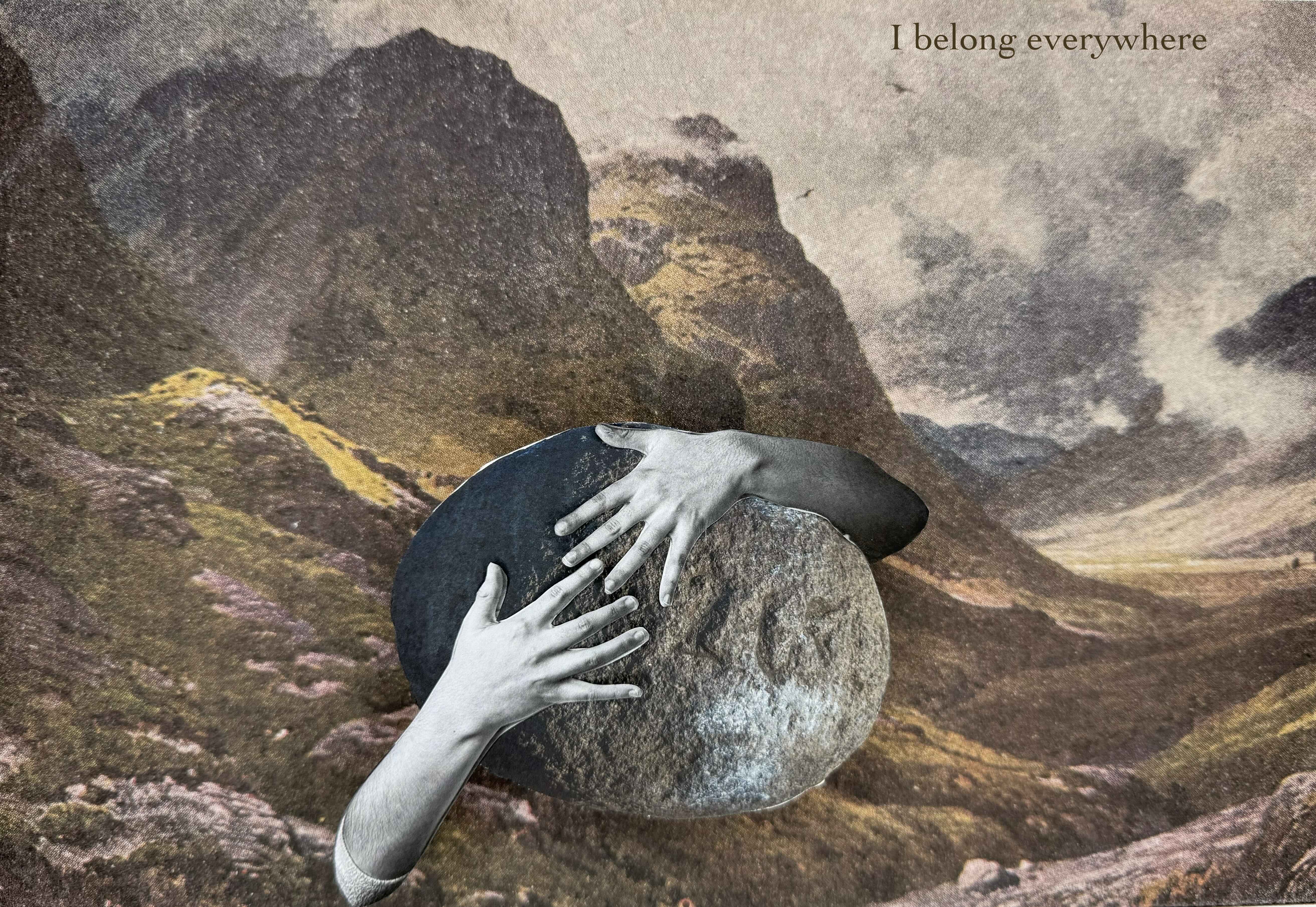 postcard - I belong everywhere